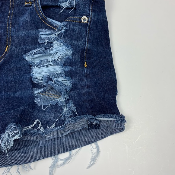 American Eagle Distressed High Rise Shortie Shorts - Picture 3 of 7